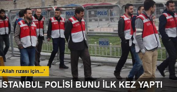 İstanbul polisine kırmızı yelek