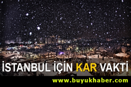 İstanbul'a kar geliyor dikkat