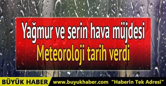 İstanbul'a yağmur ve serin hava müjdesi