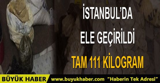 İstanbul'da 111.5 kilo bomba malzemesi ele geçirildi