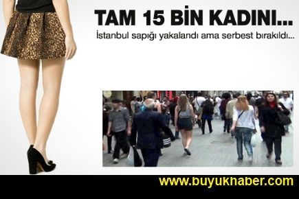 İstanbul'da 15 bin kadını gizlice çekmiş