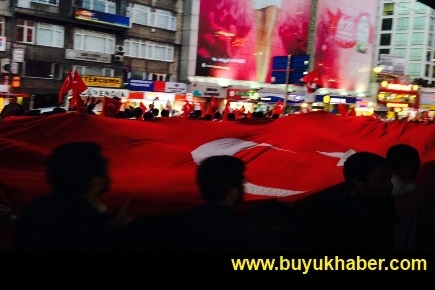 İstanbul'da bayrak tepkisi