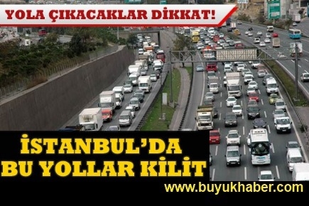 İstanbul'da cumartesi trafiğine dikkat