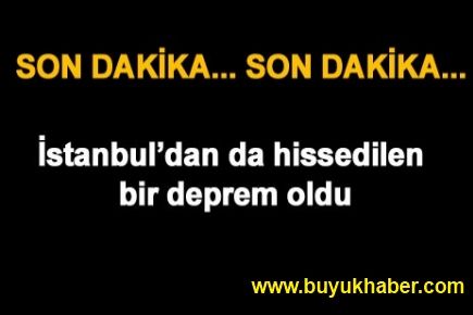 İstanbul'da deprem