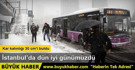 İstanbul'da kar esareti sürüyor