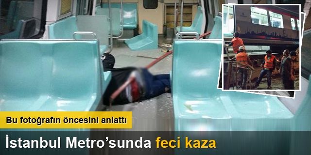 İstanbul'da metro kazası