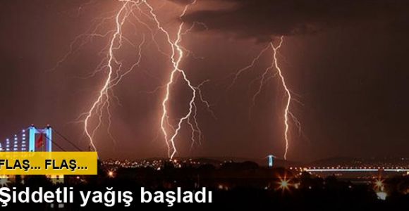 İstanbul’da şiddetli yağmur etkisini göstermeye başladı
