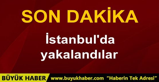 İstanbul'da yakalandılar