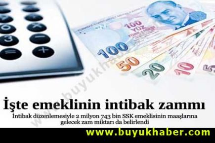 İşte emeklinin intibak zammı