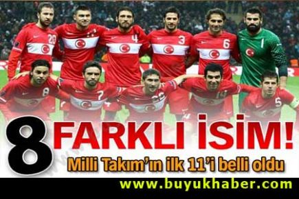 İşte ilk 11'imiz!