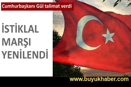 İstiklal marşı yenilendi