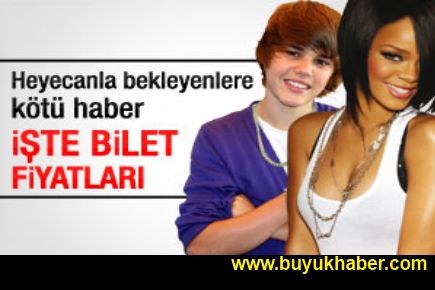 Justin Bieber konserinin bilet fiyatları