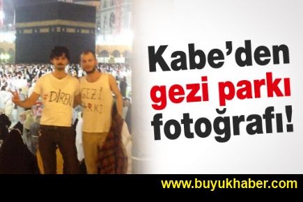 Kabe’de gezi parkı eylemine destek fotoğrafı