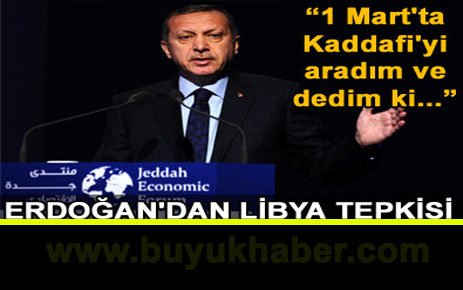 Kaddafi'yi aradım ve dedim ki