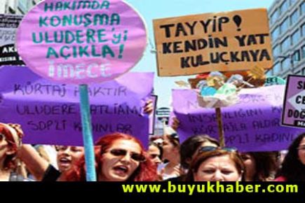 Kadınlar Erdoğan'ı protesto etti