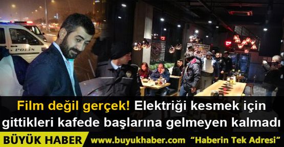 Kaferya sahibi elektriği kesmeye gelen 2 görevliyi rehin aldı