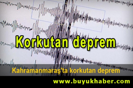 Kahramanmaraş'ta korkutan deprem
