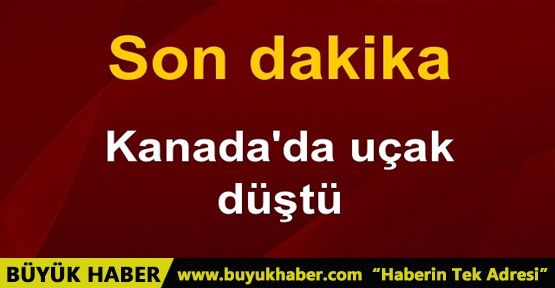 Kanada'da uçak düştü