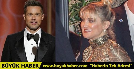 Kate Hudson, Brad Pitt'i tavladı!