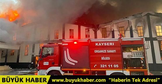 Kayseri'de yangın paniği