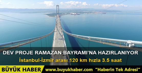 Körfez Köprüsü Ramazan Bayramı'na hazırlanıyor