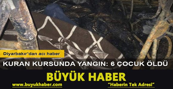 Kuran kursunda yangın: 6 çocuk öldü