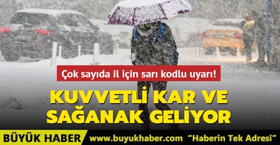 Kuvvetli kar ve sağanak geliyor