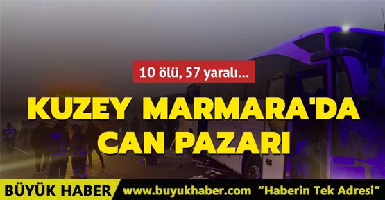 Kuzey Marmara'da zincirleme kaza