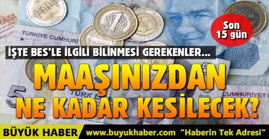 Maaşınızdan ne kadar kesilecek? İşte BES hakkında bilinmesi gerekenler