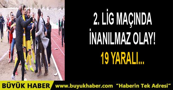 Maçta inanılmaz olay! 19 yaralı