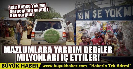 Mazlumlara yardım dediler milyonları iç ettiler