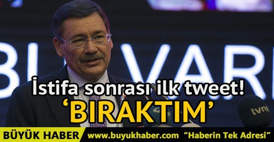 Melih Gökçek'ten istifa sonrası ilk tweet