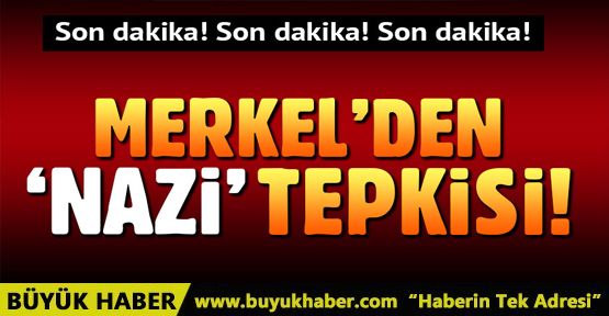 Merkel'den Erdoğan'ın Nazi benzetmesine tepki