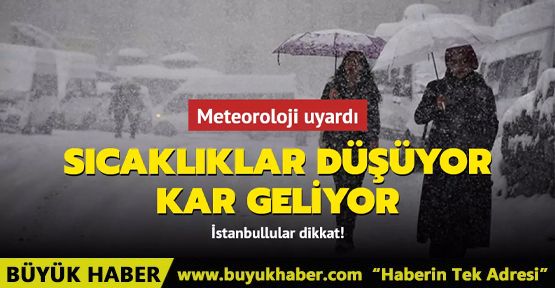 Meteoroloji uyardı: Sıcaklıklar düşüyor