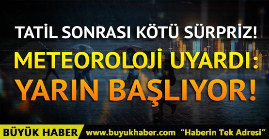 Meteoroloji’den son dakika hava durumu uyarısı