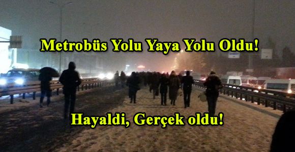 Metrobüs Yolu Yaya Yolu Oldu!