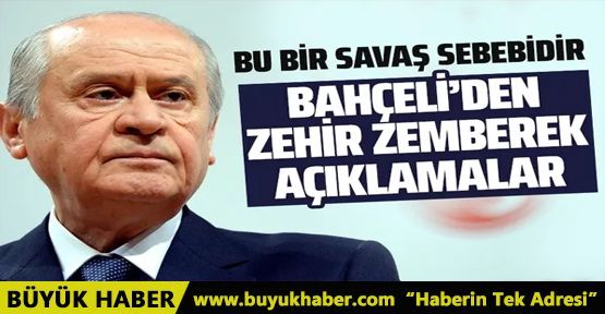 MHP lideri Devlet Bahçeli'den çok sert Doğu Akdeniz mesajı