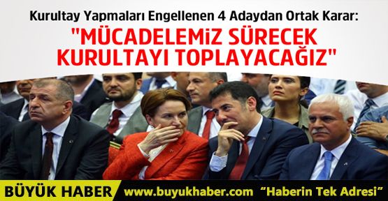 MHP'de 4 Muhalif Adaydan Ortak Karar: KURULTAYI TOPLAYACAĞIZ