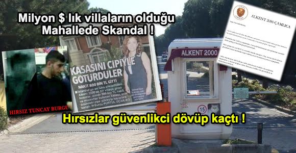 Milyon $ lık villaların olduğu Mahallede Skandal !