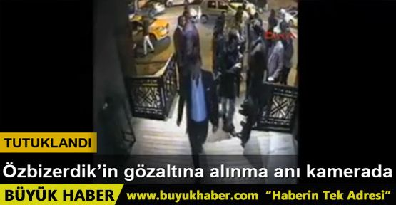 Onur Özbizerdik'in gözaltına alınma anı kamerada