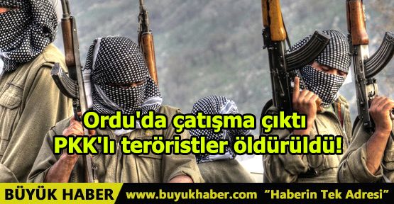 Ordu'da çatışma çıktı PKK'lı teröristler öldürüldü!