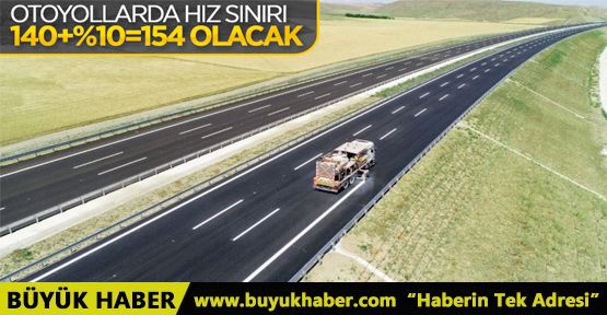 Otoyollarda hız limiti bir miktar artabilir