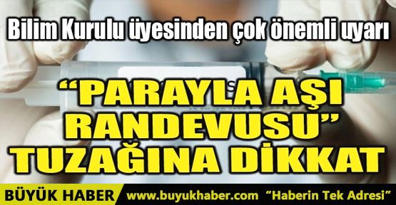 PARAYLA AŞI RANDEVUSU