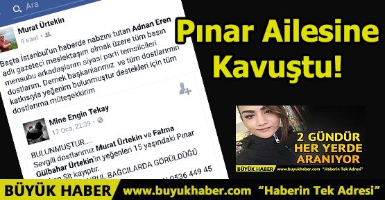 Pınar Ailesine Kavuştu!