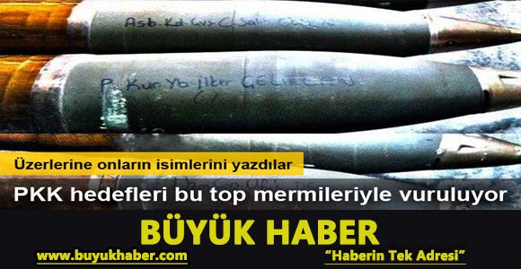 PKK hedefleri bu top mermileriyle yerle bir ediliyor!