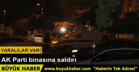 PKK'lılar AK Parti ilçe binasına saldırdı: 3 polis yaralı