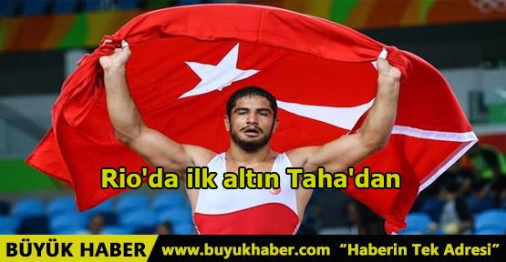 Rio'da ilk altın Taha'dan