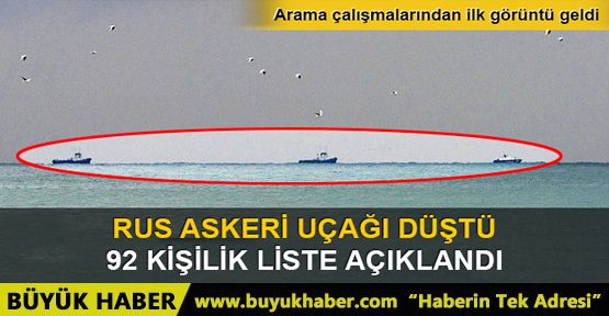 Rusya'da 92 kişiyi taşıyan askeri uçak düştü