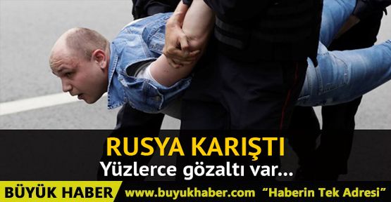 Rusya'da yolsuzluk karşıtı gösteri: Yüzlerce gözaltı 