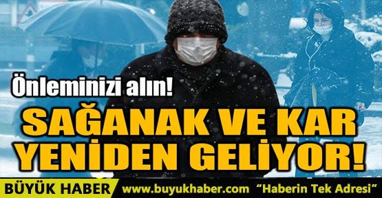 SAĞANAK VE KAR YENİDEN GELİYOR